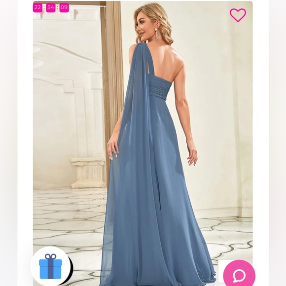 Everpretty bridesmaid dress in dark blue and full length. Never worn/brand new. - Picture 5 of 5